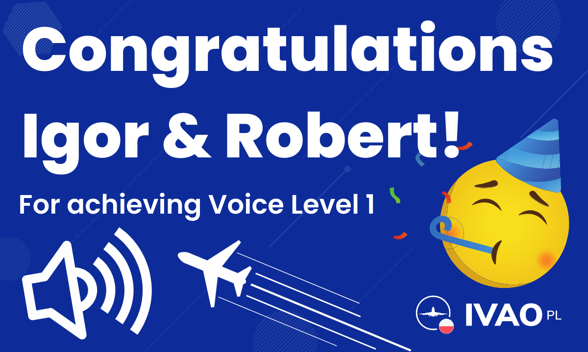 Congratulations for Igor and Robert